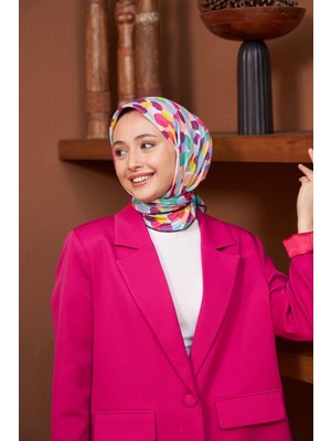 İpekhan Colorday Puan Soft Eşarp Mürdüm Hardal 1161-04