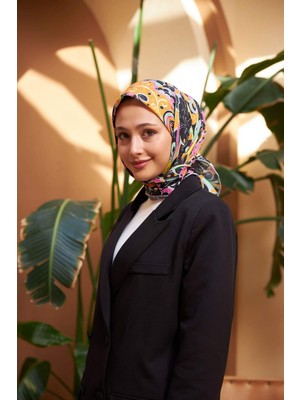 İpekhan Colorday Melodi Soft Eşarp Siyah Taba 1153-07