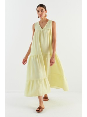 Müslin Elbise Sarı
