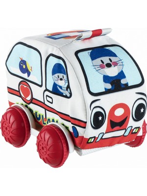 TOYS2YOU Eğitici Meslekler Peluş Araba - Ambulans