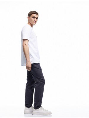 Koton Cep Detaylı Pamuklu Gabardin Beli Bağcıklı Pantolon