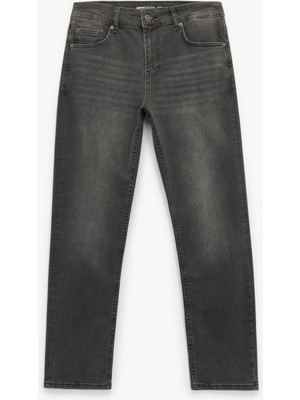 Koton Normal Bel Pamuklu Straight Fit Jean Pantolon - Mark Jean