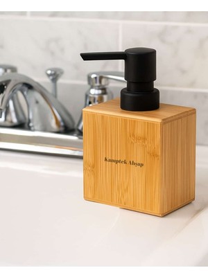 Kamptek Natural Gerçek Bambu Sıvı Sabunluk 100 ml