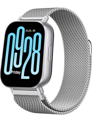 Redmi Watch 5 Active Redmi 5 Lite Uyumlu Kordon Manyetik Milanese Loop Metal Kordon