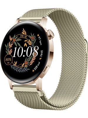 Huawei Watch Gt3 42MM Gt2 42MM Uyumlu Kordon Manyetik Milanese Loop Metal Kordon