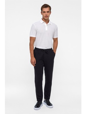 Siyah Slim Düz Jogger Pantolon