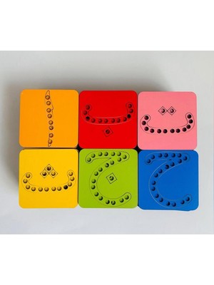 İp Geçirme Oyunu Elif-Ba Harf Kartı