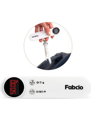 Fabcio Fitbag 50KG Kapasiteli Taşınabilir Dijital Seyahat / El Tartısı