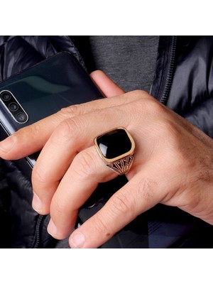 Senin Silver – Derin Iz 925 | Sanatsal Dokulu Gümüş Yüzük