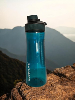 Deyhome Şeffaf Spor Okul Ofis Su Matarası Suluk 730ML (5PP En Güvenilir Plastik Sınıfı)