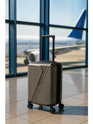 Premium 360 Derece Sessiz Tekerlekli Körüklü Kabin Boy Valiz