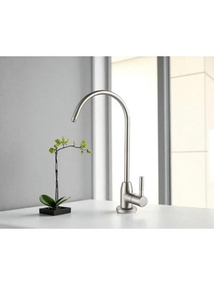 Inox Arıtma Musluğu Mat Krom Leke Tutmaz Batarya Arıtma Armatür