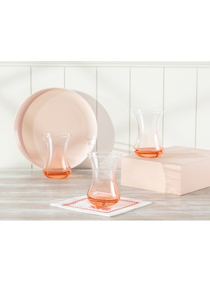 Madame Coco Lavem-Orange World 6'lı Çay Bardağı Seti