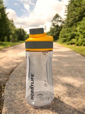 Deyhome Şeffaf Spor Okul Ofis Su Matarası Suluk 530ML (5PP En Güvenilir Plastik Sınıfı)