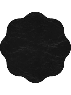 Stark Menü Suni Deri Çiçek Kesim Bardak Altlığı (5 Adet)