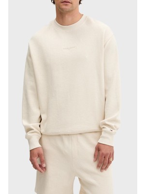 Tommy Jeans Pamuklu Regular Fit Bisiklet Yaka Sweat Erkek Sweat DM0DM21622 Ach