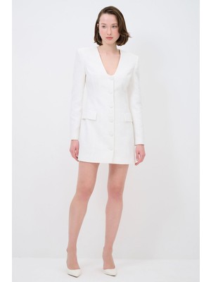 adL Kare Yaka Ceket Elbise