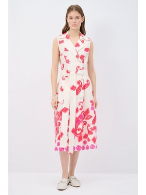 adL Desenli Gömlek Elbise