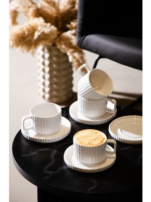 Ritz 4 Kişilik Çay ve Kahve Fincanı Takımı 200CC