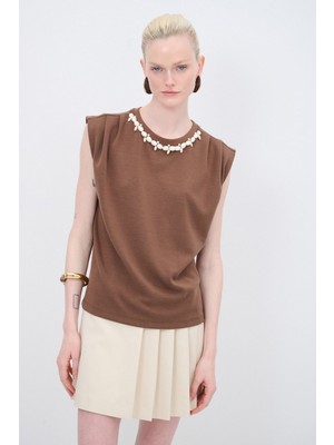 adL Incili Detaylı Tişort