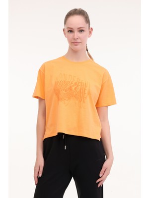 Lumberjack Wl Hoshı 11F214 5fx Turuncu Kadın Kısa Kol T-Shirt
