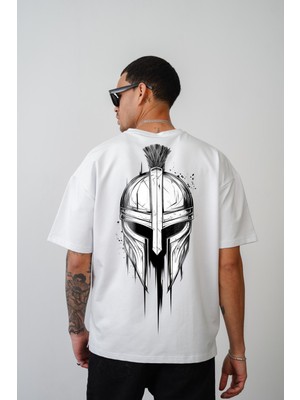 Kuru Kafa Baskılı Unisex Oversize Kalıp Tişört