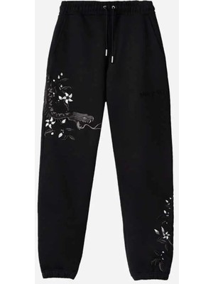 
night Python Nakışlı Sweatpants - %100 Organik Pamuk, Şık ve Rahat Tasarım