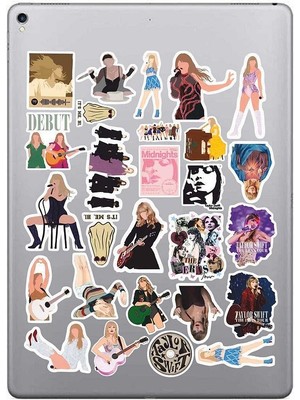 Taylor Swift Sticker Paketi Bullet Journal Defter Çıkartma Ajanda Laptop Etiket