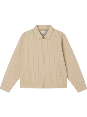 obey Stripe Zip Up Jacket - Erkekler Için Şık ve Rahat Moda Seçeneği