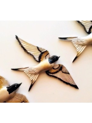 Morlalem 2 Adet Kırlangıç Kuş Silikon Kalıp K-925