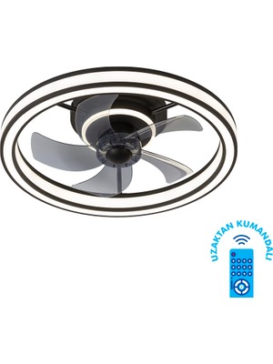 VANTİ-KCF296-30 Watt Ledli Dekoratif Tavan Vantilatörü Svlrs
