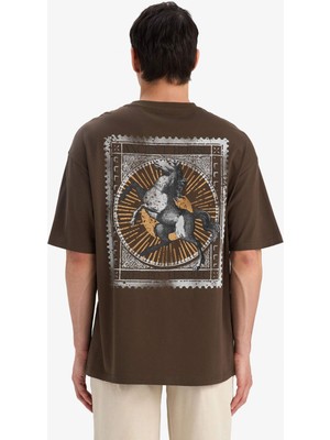 DeFacto %100 Pamuk Boxy Fit Baskılı Tişört F1094AX25AU