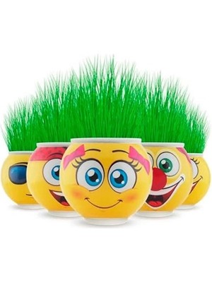 Çimoji Yuvarlak Çim Adam - 2 Adet