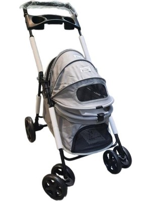 Tommy Evcil Hayvan Arabası 74,5x46,5x97,5cm Gri Max 15 Kg