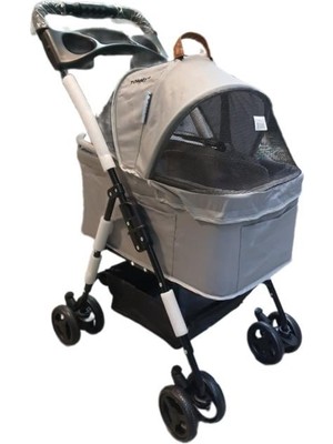 Tommy Evcil Hayvan Arabası 65x45x95cm Gri Max 15kg