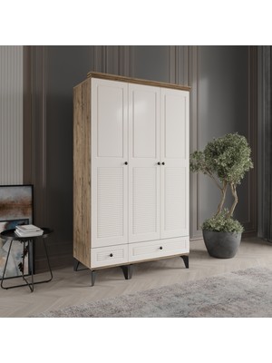 Beenal Nisa 3 Kapaklı Gardırop Dolap 120cm