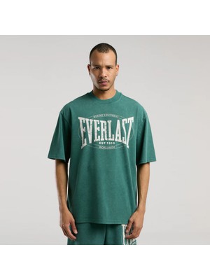 Everlast Authentic Boxing Oversize Koyu Yeşil Erkek Tişört