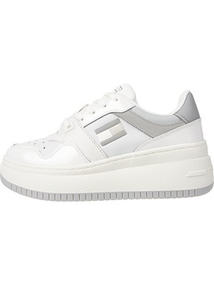 Tommy Jeans Kadın Retro Basket Yüksek Tabanlı Patent