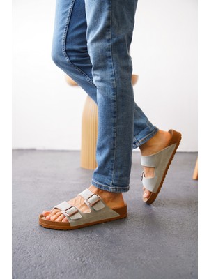 Daxtors Arizona Günlük Ortopedik Unisex Çift Tokalı Terlik