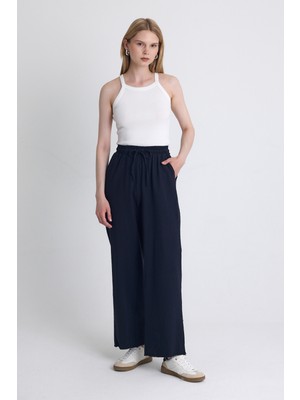 Laci Bel Lastikli Bol Paça Pantolon 4760