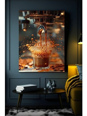 Özkacar Group Kahve 3 Kanvas Tablo Ev Duvar Salon Ofis Dükkan Hediyelik Dekarasyon Süsü