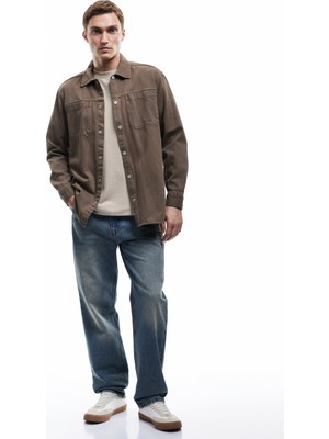 Koton Pamuklu Normal Bel Vintage Straight Fit Jean Pantolon