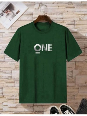 Malkoçbey One Baskılı Oversize Unisex Basic T-Shirt