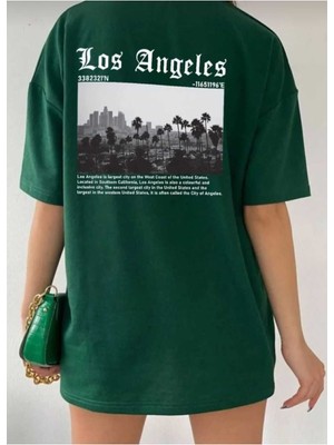Sevimli Kedi Baskılı Oversize Basic O Yaka Unisex T-Shirt