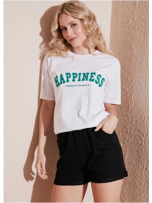 Malkoçbey Baskısız Oversize Unisex Basic T-Shirt