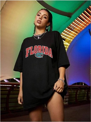 Kozia Outdoors Malkoçbey Never Baskılı Oversize Sweatshirt Siyah Truvakar Kol Günlük Tarz Pamuk Karışımlı