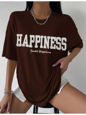 Malkoçbey Los Angeles Baskılı Oversize Unisex Basic T-Shirt