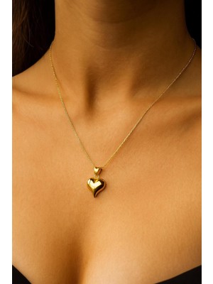 Kuyumcu Nurettin 3,50 gr (Gram) Kalp Kolye 22 Ayar Altın 50 cm