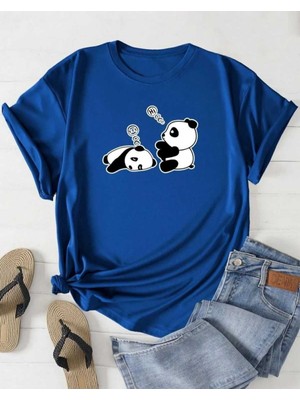 Malkoçbey Sevimli Pandalar Baskılı T-Shirt