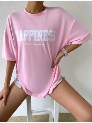 Malkoçbey  Holıday Baskılı Oversize Unisex Basic T-Shirt